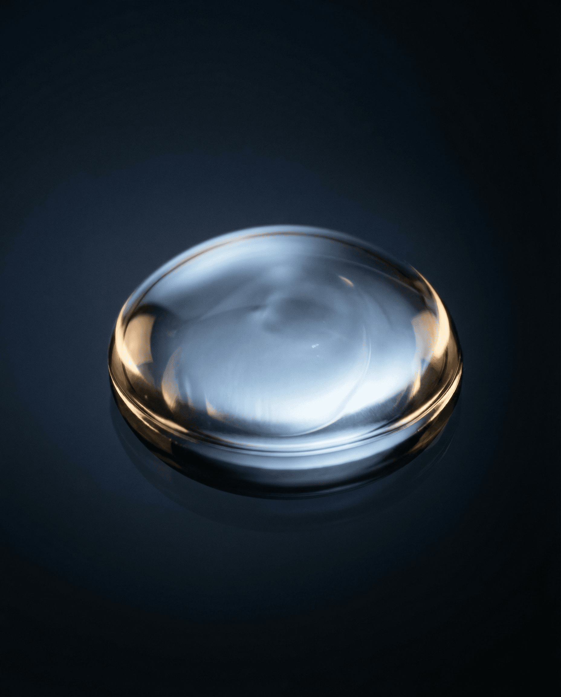 Pure hyaluronic acid droplet